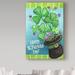 Winston Porter 'Happy St Patrick Hat Clover' Graphic Art Print on Wrapped Canvas in Blue/Green | 19 H x 12 W x 2 D in | Wayfair