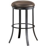 Winston Porter Patricia Swivel Bar & Counter Stool Plastic in Black | 34 H x 16.5 W x 19.5 D in | Wayfair 4005D5F4266642F19D8280F9806835B4