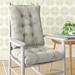Wildon Home® Azilal Non-Slip Rocking Chair Outdoor Cushion Set, Polyester in Gray | 3 H x 17 W in | Wayfair 01B47397D79D4B2DAAFD2A17B6718009