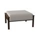 Woodard Jax Outdoor Ottoman w/ Cushion Metal in Gray/Brown | 13 H x 28.75 W x 24.5 D in | Wayfair 2J0086-70-87N