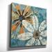 Wexford Home Premium 'Berkeley's Flowers I' by Maria Donovan Painting Print on Wrapped Canvas in Blue/Brown/Green | 16 H x 16 W x 1.5 D in | Wayfair