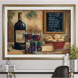 Fleur De Lis Living Les Vins - Picture Frame Print Paper in Brown | 20 H x 24 W x 1.5 D in | Wayfair D114AD72419B4F0E805CA60742C6EA04