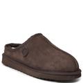 Fireside By Dearfoams Grafton Genuine Shearling Clog - Mens 10 Brown Slipper Medium