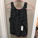 Anthropologie Tops | Anthropologie Sleeveless Sparkle Top | Color: Black/Silver | Size: M