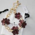 Kate Spade Jewelry | Kate Spade Floral Flower Blooming Bling Leather | Color: Gold/Red | Size: Os