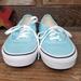 Vans Shoes | Classic Vans Baby Blue Fabric Lace Up Shoes | Color: Blue/White | Size: 6.5