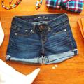 American Eagle Outfitters Shorts | Aeo Stretch 70s Feel Rolled Denim Shorts Sz2 | Color: Blue | Size: 2