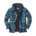 Onsoyours Jacket Adults Unisex Mens Ladies Womens Vintage Classic Retro Scooter 1970'S Bomber Skin Tartan Lining Coat Top A Blue 4XL