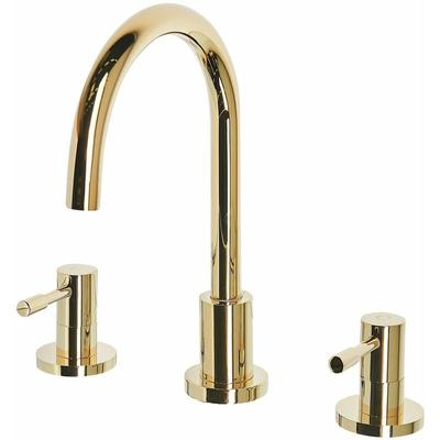 Wasserhahn Gold aus Messing mit zwei separaten Griffen Badezimmer/ Armaturen/ Badarmaturen Modernes