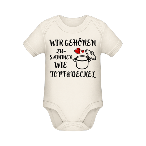 Wie Topf Und Deckel - Baby Bio Strampler