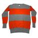 J. Crew Sweaters | J Crew Sweater 100% Merino Wool Stripped Sz L Flaws | Color: Gray/Red | Size: L