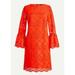 J. Crew Dresses | J Crew Bell Sleeves Shift Dress Embroidered Eyelet | Color: Red | Size: 0