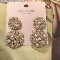 Kate Spade Jewelry | Kate Spade Creammulti Drop Earrings | Color: Cream/Silver | Size: Os