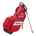 Wilson Staff Golftasche, EXO II Carry Bag, Tragetasche, Rot/Weiß, Integrierter Ständer, 2,3 kg, WGB6600RD