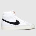 Nike blazer mid 77 trainers in white & black