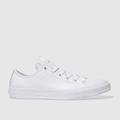Converse all star leather mono ox trainers in white