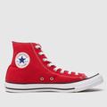 Converse all star hi trainers in red
