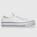 Converse lift ox trainers in white