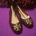 Tory Burch Shoes | Big Discount Now! % Authentic Tory Burch Flat Shoes. Final Sale! | Color: Black/Gold | Size: 6.5