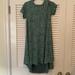 Lularoe Dresses | Mint Green And Gray Carly Dress | Color: Gray/Green | Size: Xs