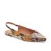 Madewell Shoes | New Madewell Leather Snakeskin Slingback Flat Shoe | Color: Tan | Size: 7