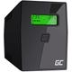 Green Cell USV 600VA 360W UPS Unterbrechungsfreie Stromversorgung mit spezielle GC Anwendung Überspannungsschutz 230V Line-Interactive Spannungsregelung AVR USV-Anlage USB/RJ11 2X Schuko LCD Display