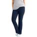 Plus Size Women's Knit Bootcut Leggings by ellos in Navy (Size 38/40)