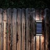 Cole 9 1/4" High Black LED Dual Direction Solar Wall Light