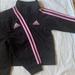 Adidas Matching Sets | Adidas Baby Track Suit Black And Pink 6m | Color: Black/Pink | Size: 6-9mb