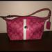 Coach Bags | Authentic Coach Heritage Stripe Pouch Handbag | Color: Pink | Size: Os