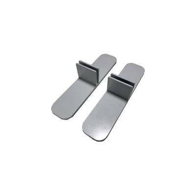 Steel Weighted T-Feet for Sneeze Guard Panels - Set of 2