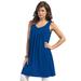 Plus Size Women's Swing Ultimate Tunic Tank by Roaman's in Ultra Blue (Size 2X) Top