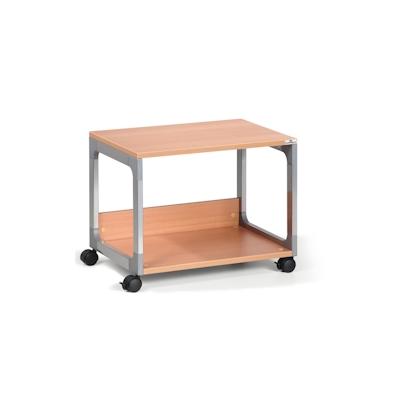 Durable Druckertisch BxTxH600x477x432mm auf Rollen silber/buche