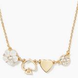 Kate Spade Jewelry | Kate Spade Mini Things Charm Necklace | Color: Gold/White | Size: Os