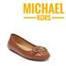 Michael Kors Shoes | New Michael Kors Tracee Moc Toe Flat Women’s Shoes | Color: Brown/Gold | Size: Various