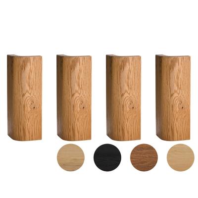 Hasena Oak-Line Füsse Ronda 4er-Set / 30 cm / Eiche natur, gebürstet, geölt Image