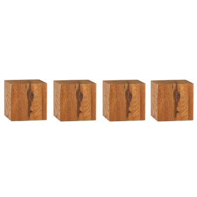 Hasena Oak-Line Wild Füsse Ivio 4er-Set / 25 cm / Akazie Vintage braun, lackiert Image