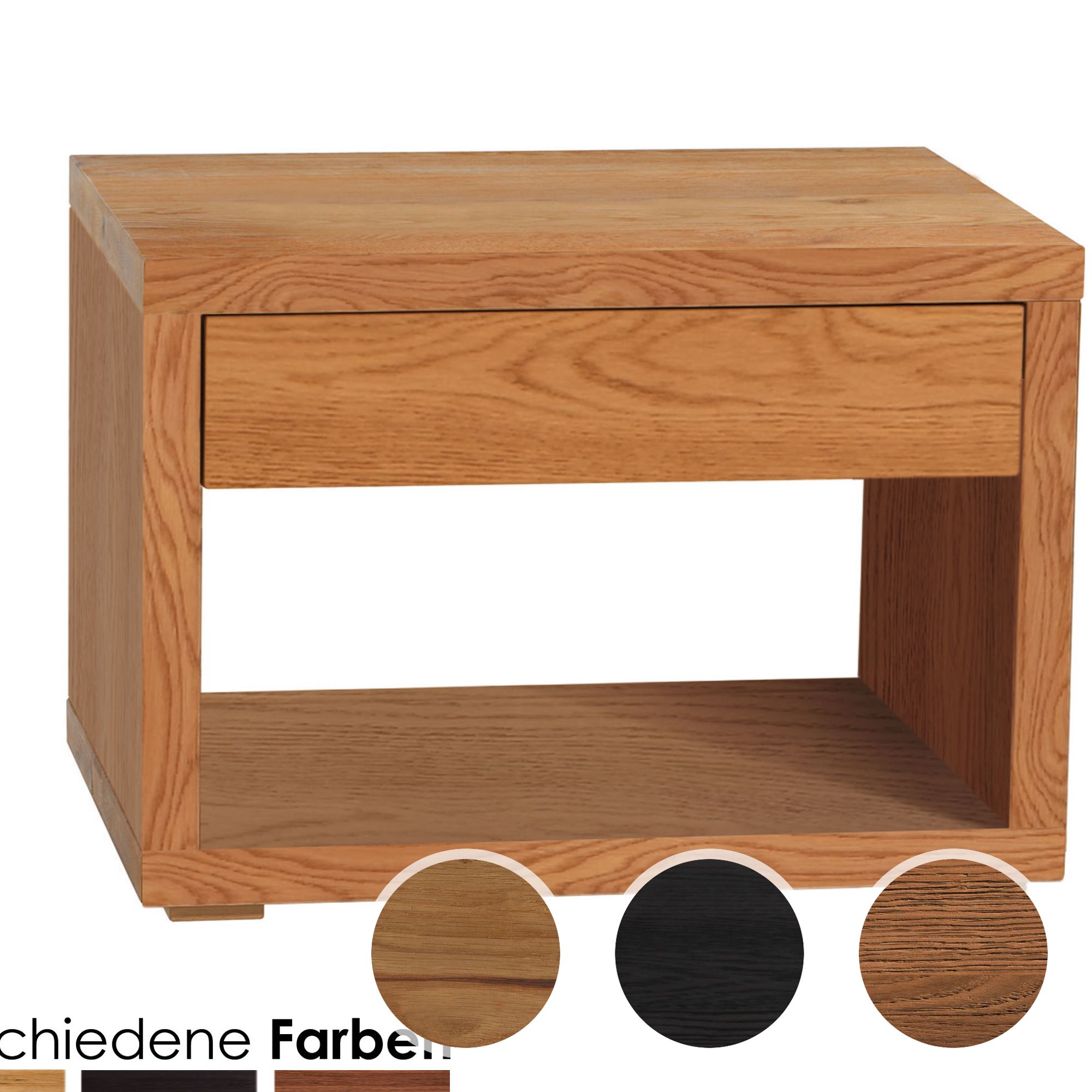 Hasena Oak-Line Nachttisch Cubo Wildeiche Vintage natur