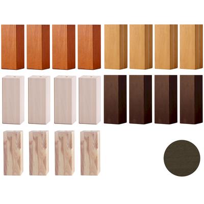 Hasena Movie-Line Füsse Cantu 4er-Set / 30 cm / Buche schoko, lackiert Image