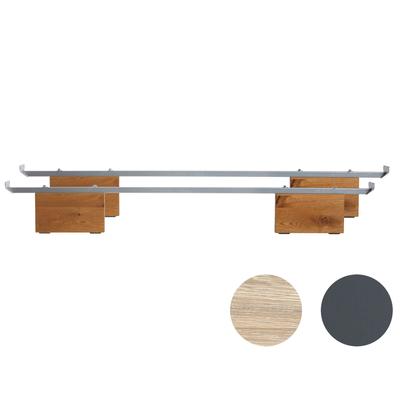Hasena Oak-Line Wild Füsse Vilo Wildeiche 2er-Set / 20 cm / 90 cm / Kernbuche natur, geölt Image