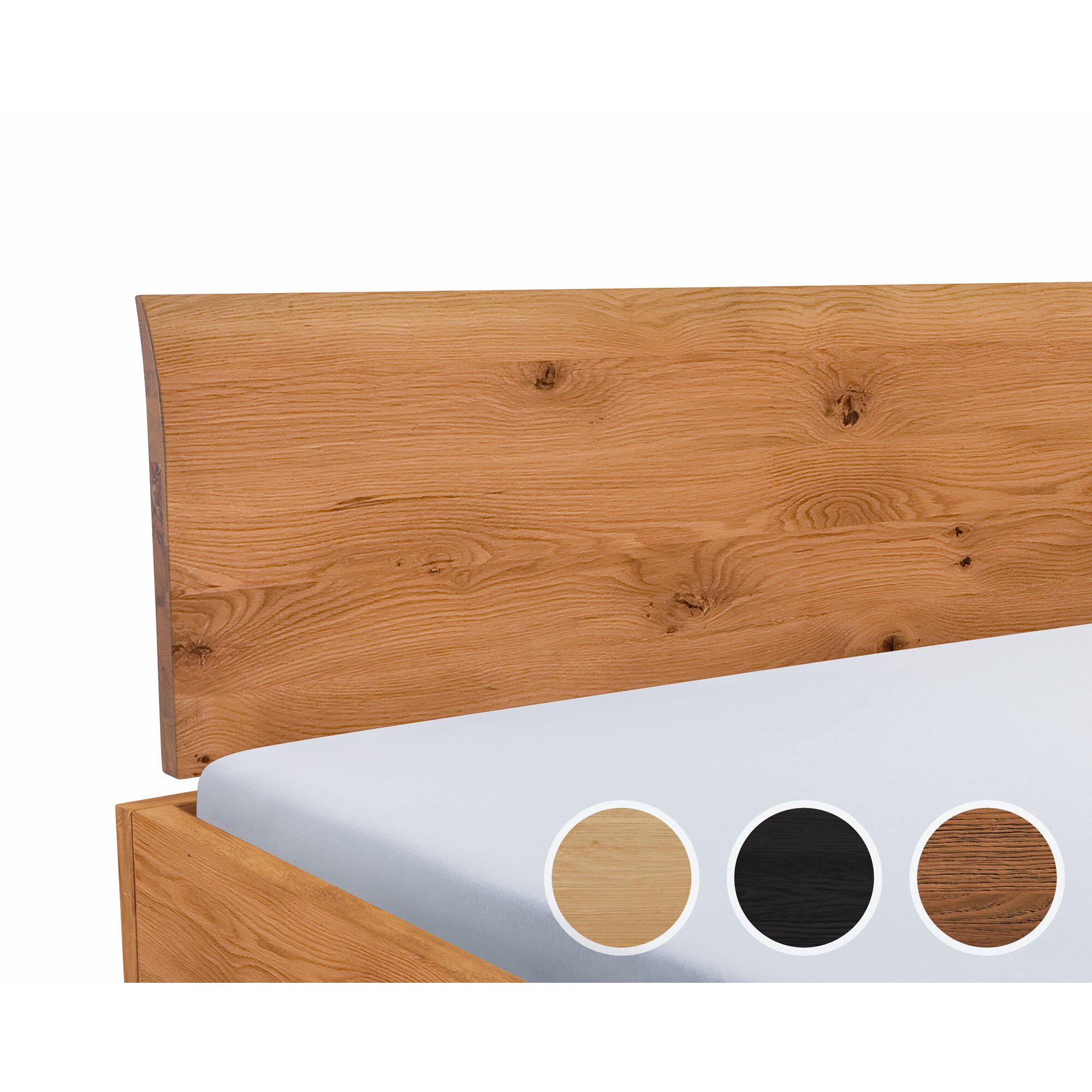 Hasena Dream-Line Kopfteil Lisio Eiche 140 cm / Eiche cognac, gebürstet, geölt