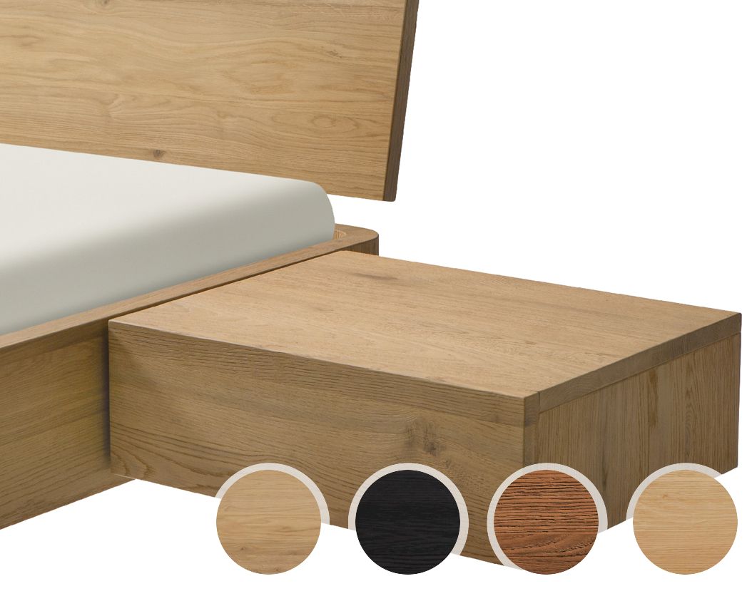 Hasena Oak-Line Nachttisch Caja Buche weiss deckend
