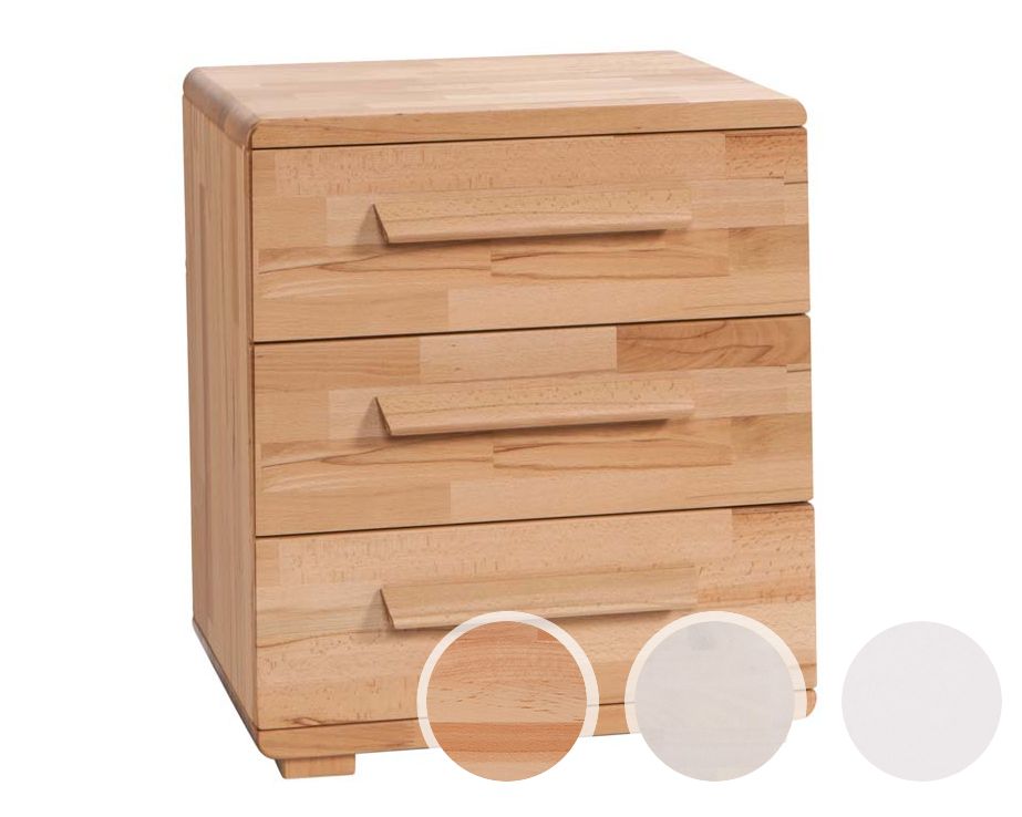 Hasena Boxspring Nachttisch Trigo Buche weiss deckend