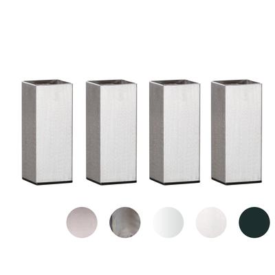 Hasena Factory-Chic Füsse Mico 4er-Set / 10 cm / alu