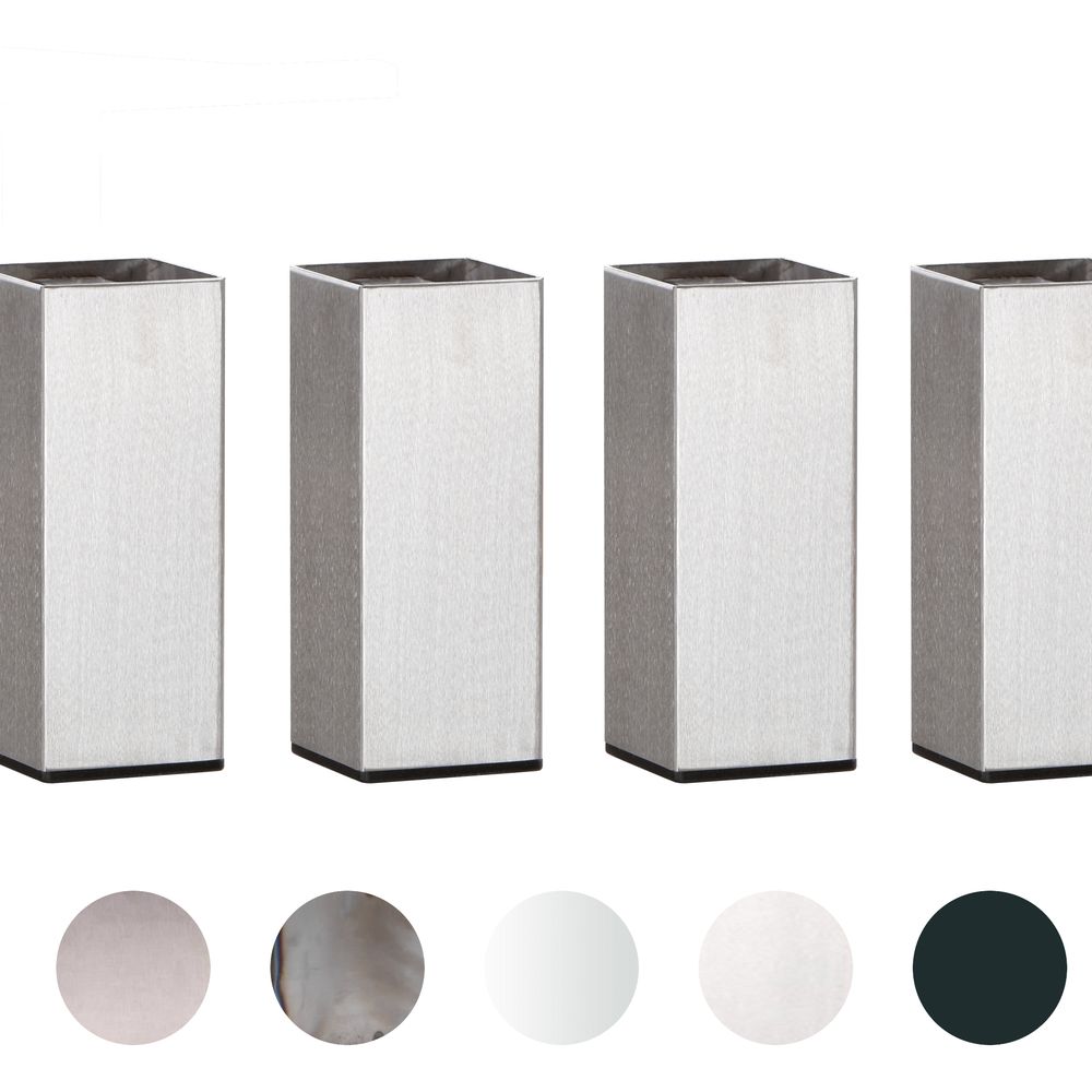 Hasena Factory-Line Füsse Mico 4er-Set / 10 cm / inox Image