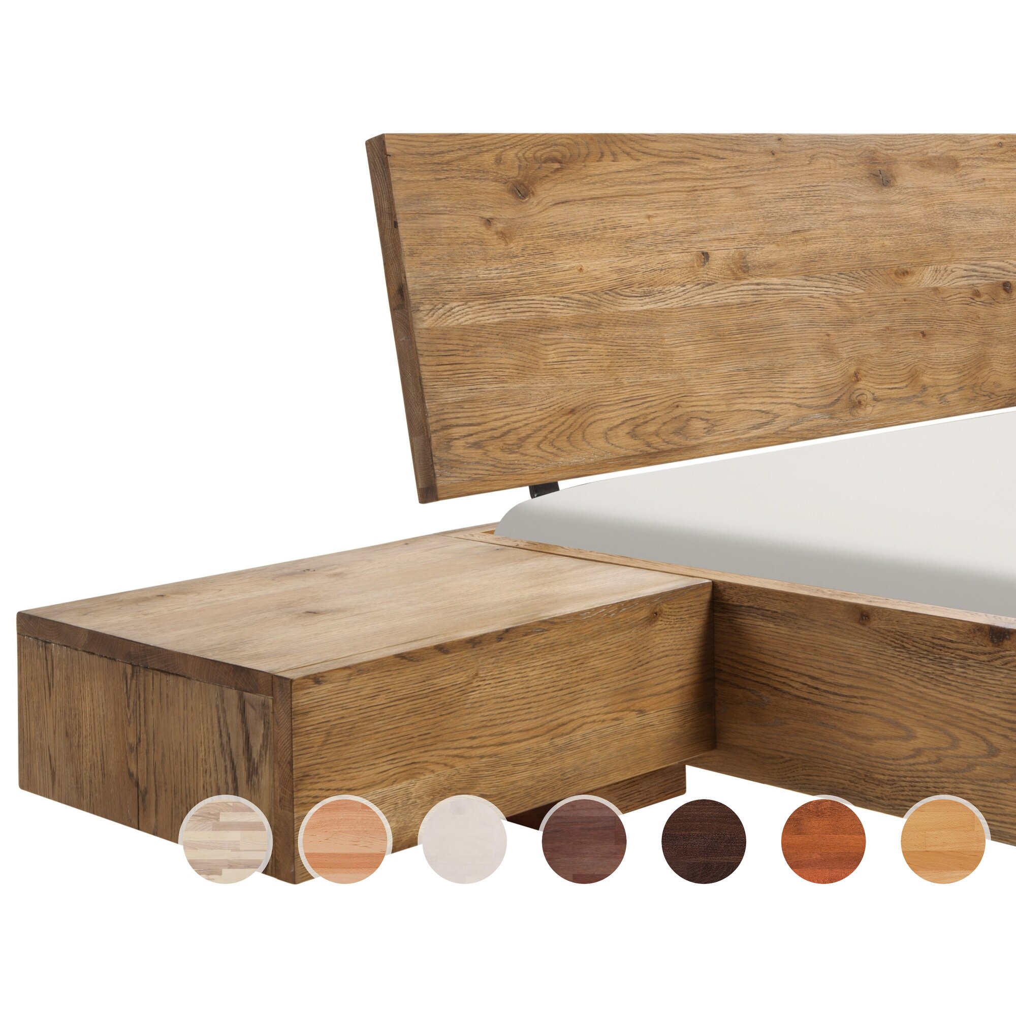 Hasena Wood-Line Nachttisch Caja Kernbuche natur
