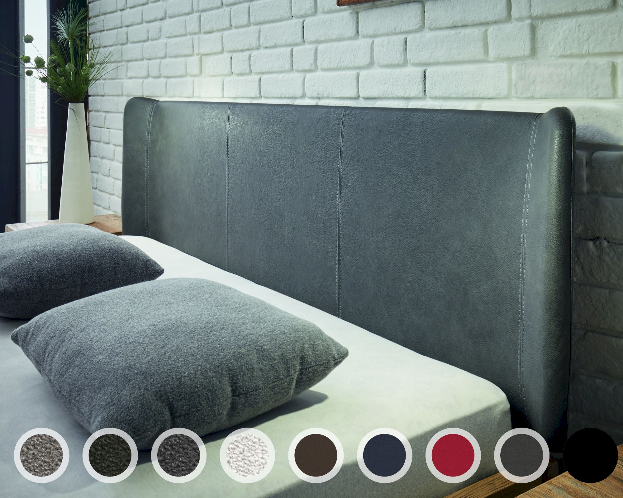 Hasena Factory-Chic Kopfteil Obag 200 cm / PK3 Ranch 661 grit Image