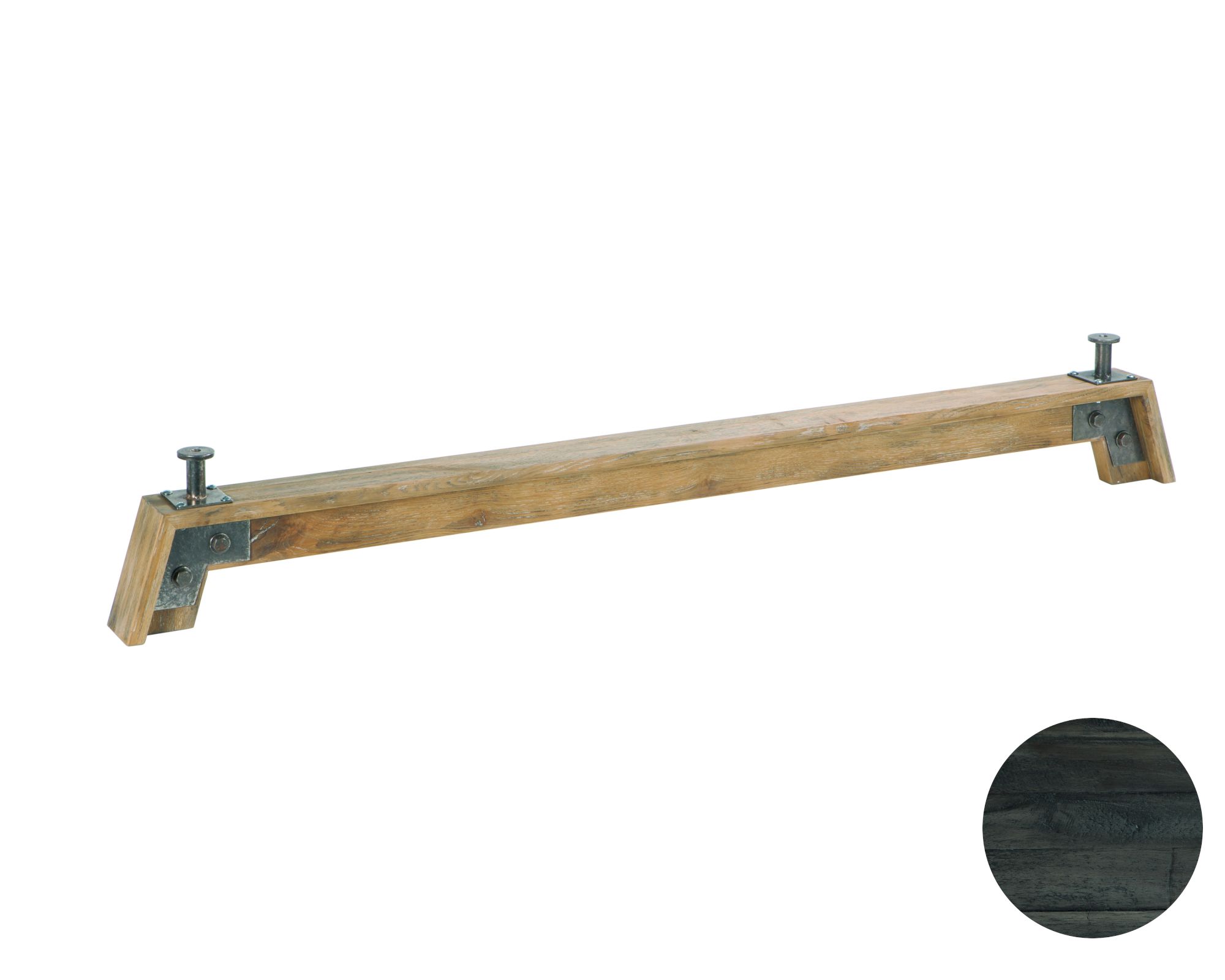 Hasena Oak-Vintage Füsse Stabil 2er-Set / 25cm / 180 cm / Akazie Vintage grau