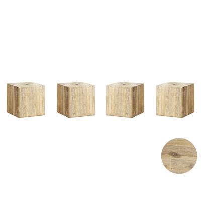 Hasena Factory-Chic Füsse Ivio 4er-Set / 25 cm / Wildbuche natur, geölt Image