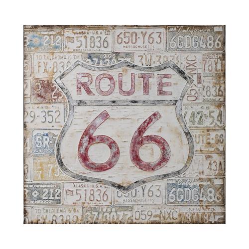 die Faktorei »Route 66« Wandbild 90x90 cm